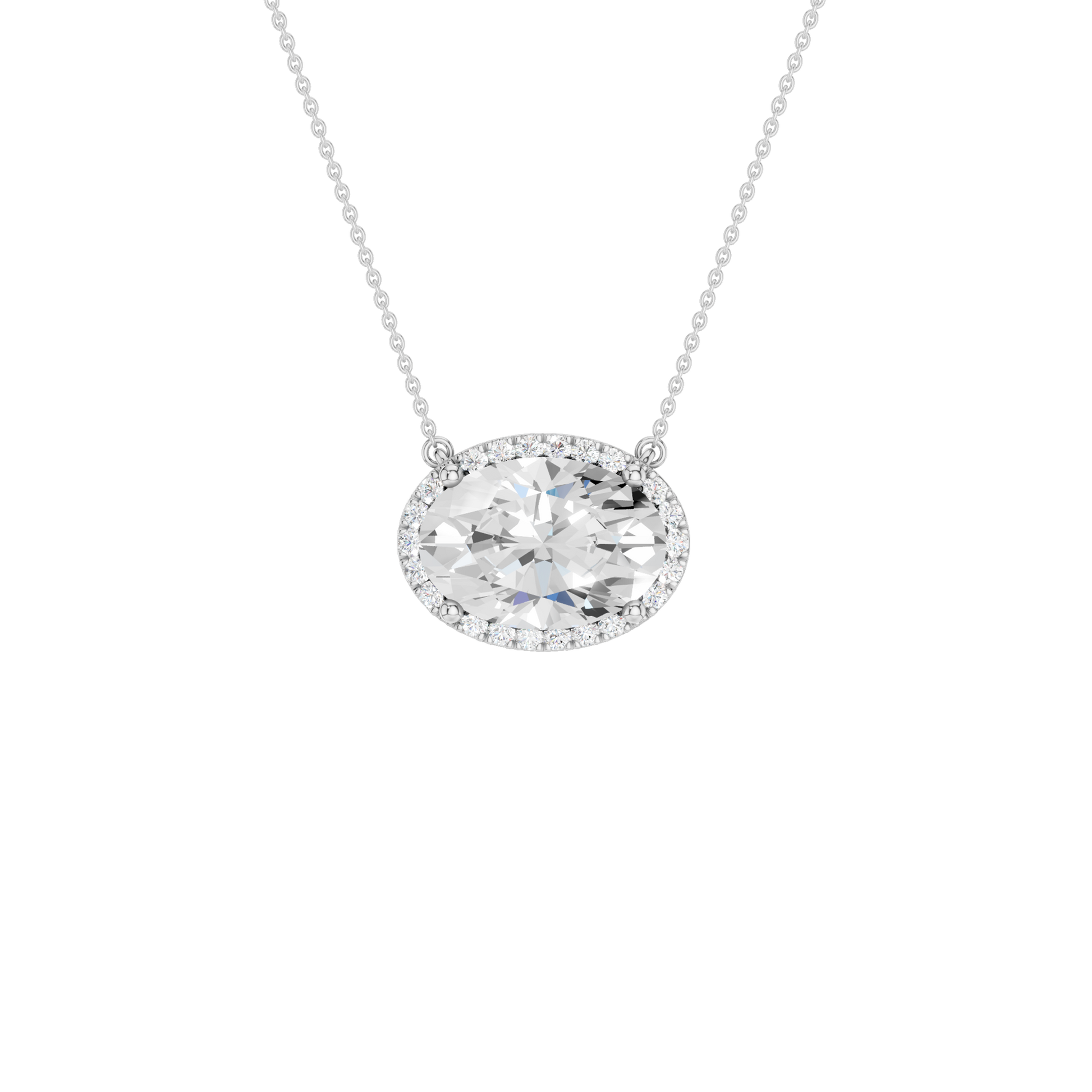 Petite Halo Pendant(Oval)