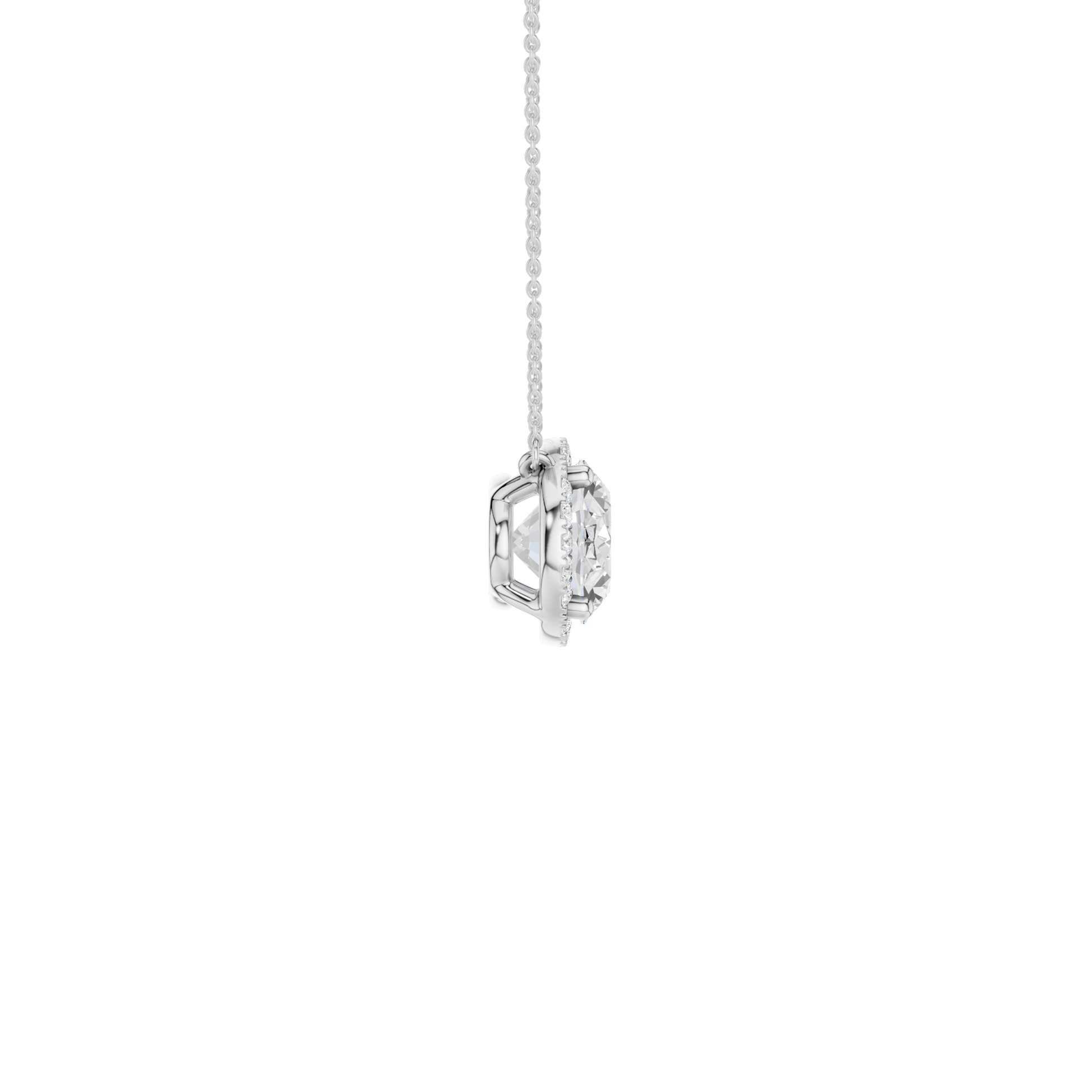 Petite Halo Pendant(Oval)