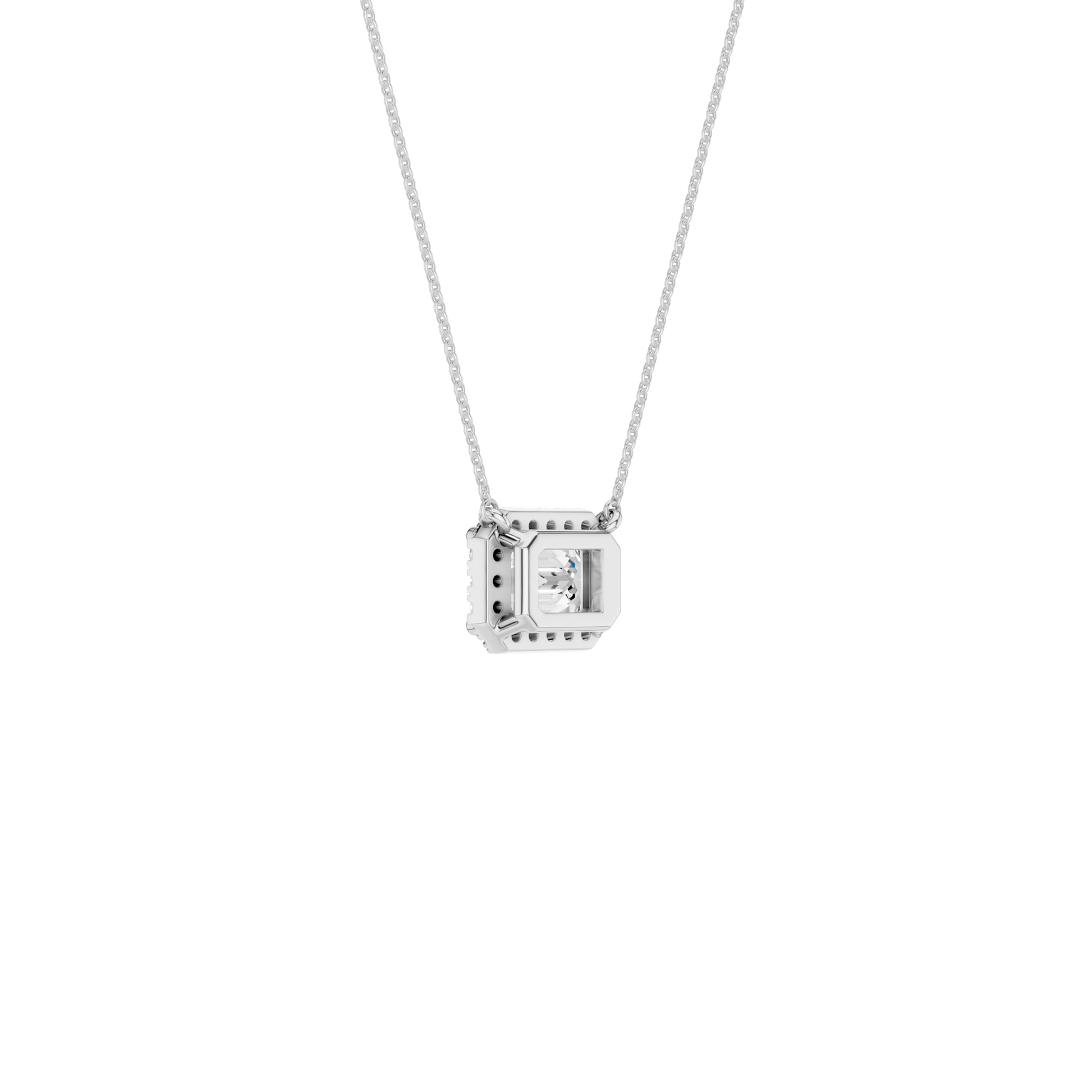 Petite Halo Pendant(Emerald)