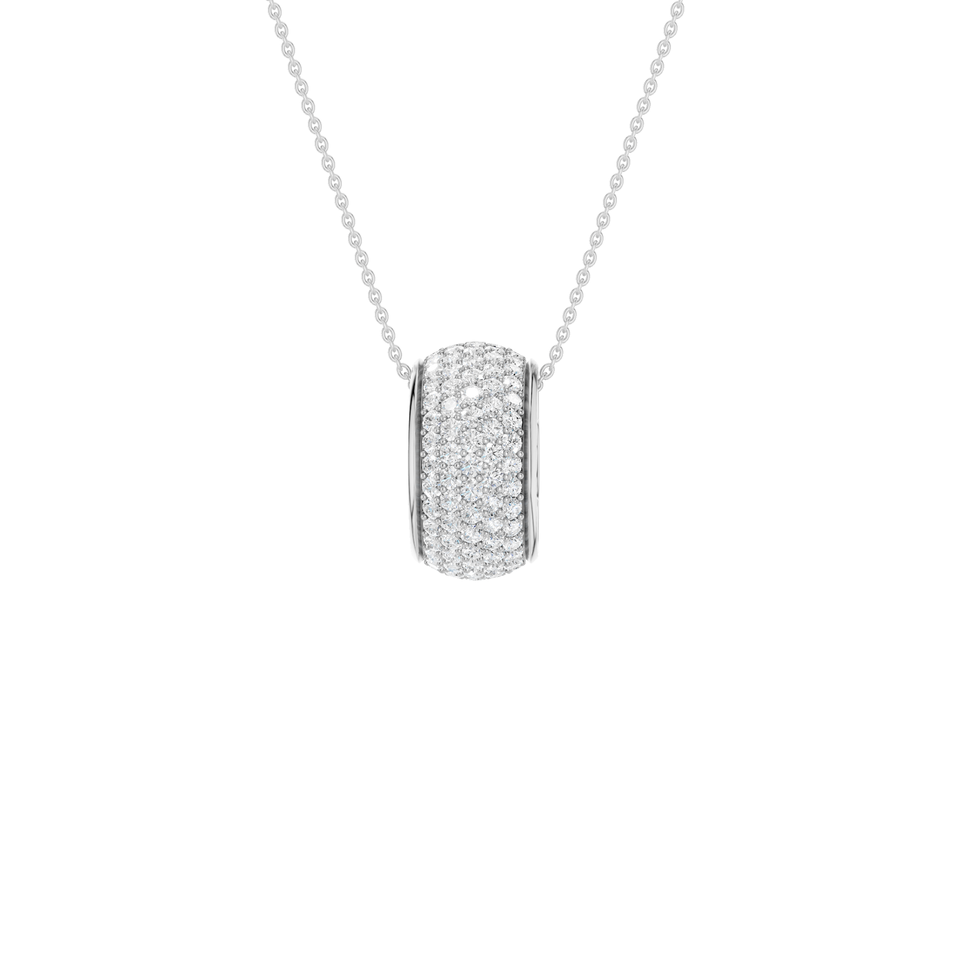 Pave Bead Pendant