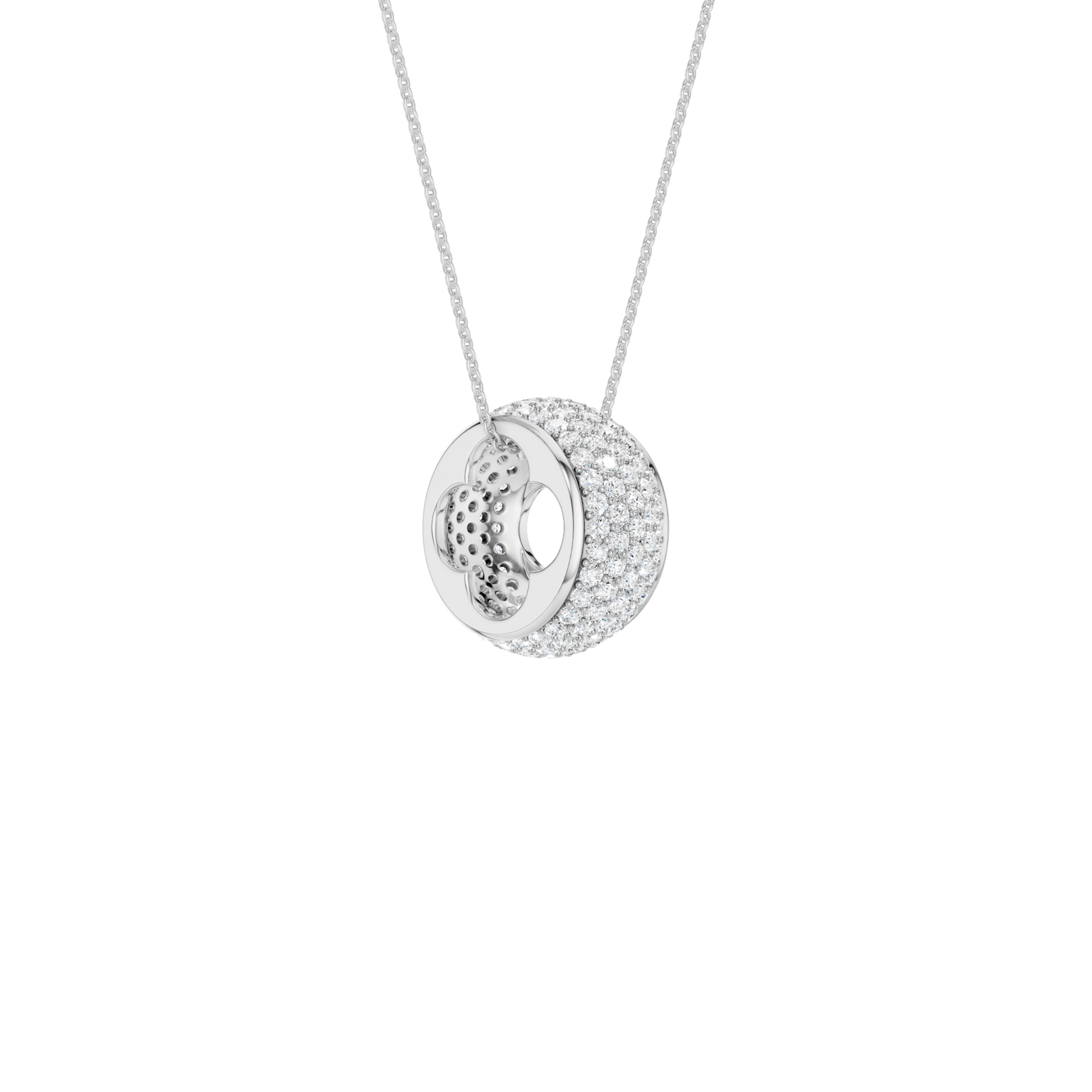 Pave Bead Pendant