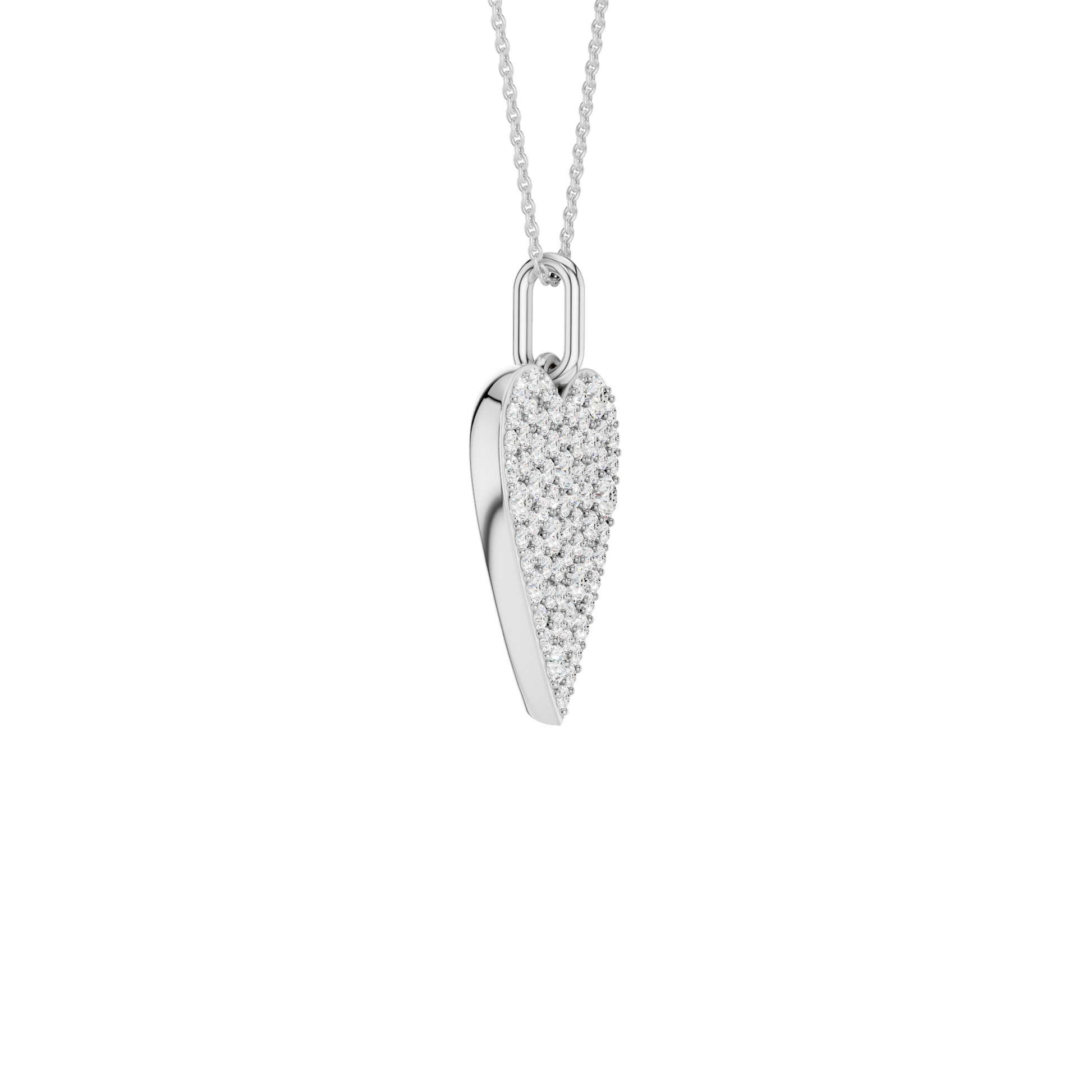 Pave Heart Pendant