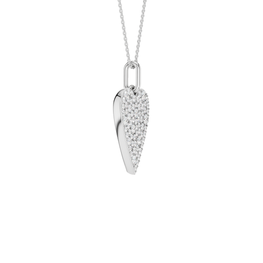 Pave Heart Pendant