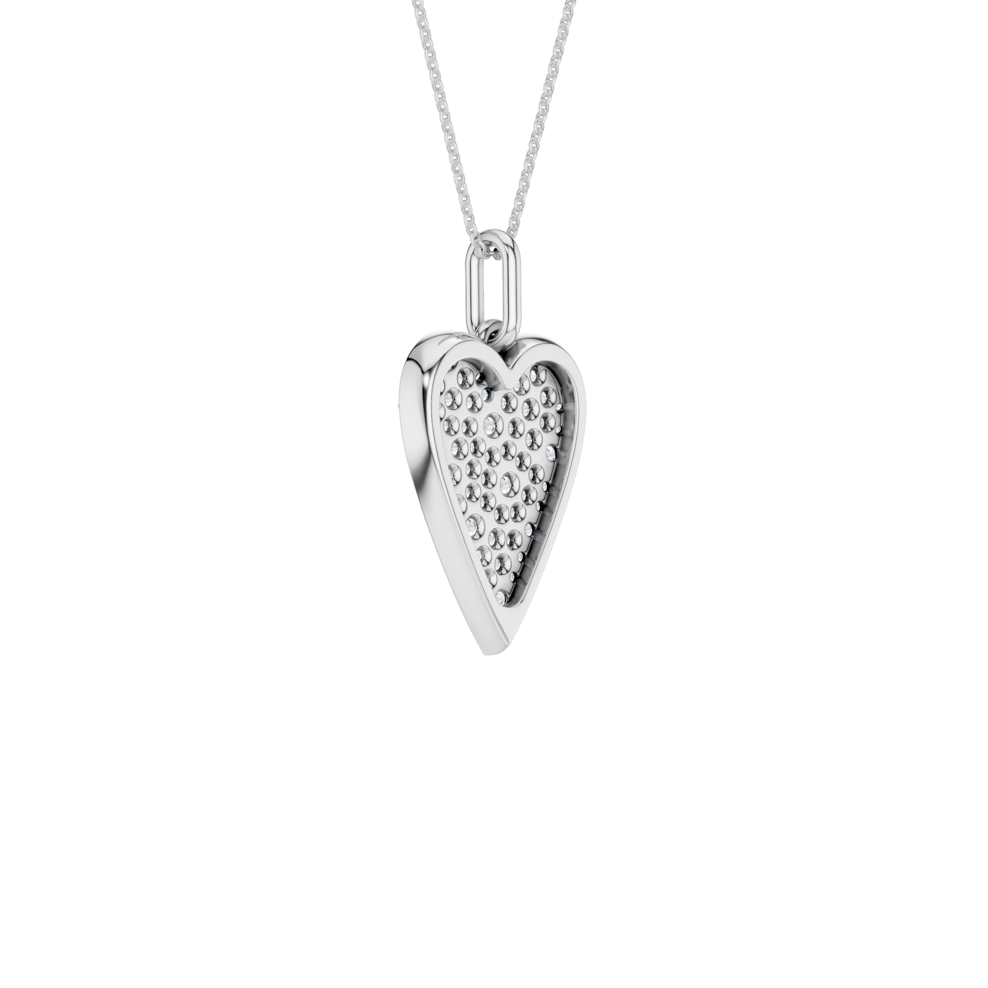 Pave Heart Pendant