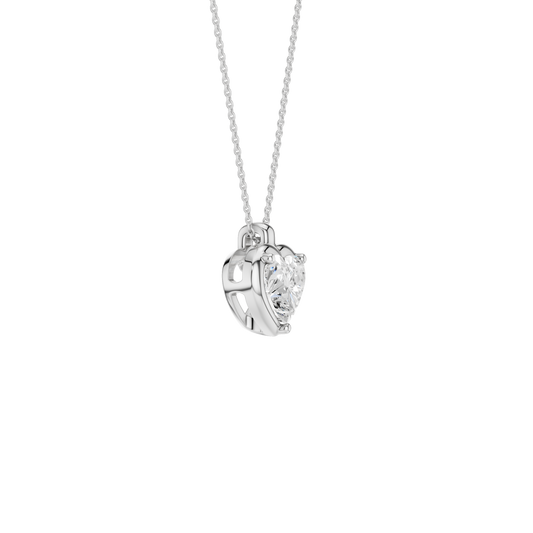 Illusion Bezel Pendant(Heart)
