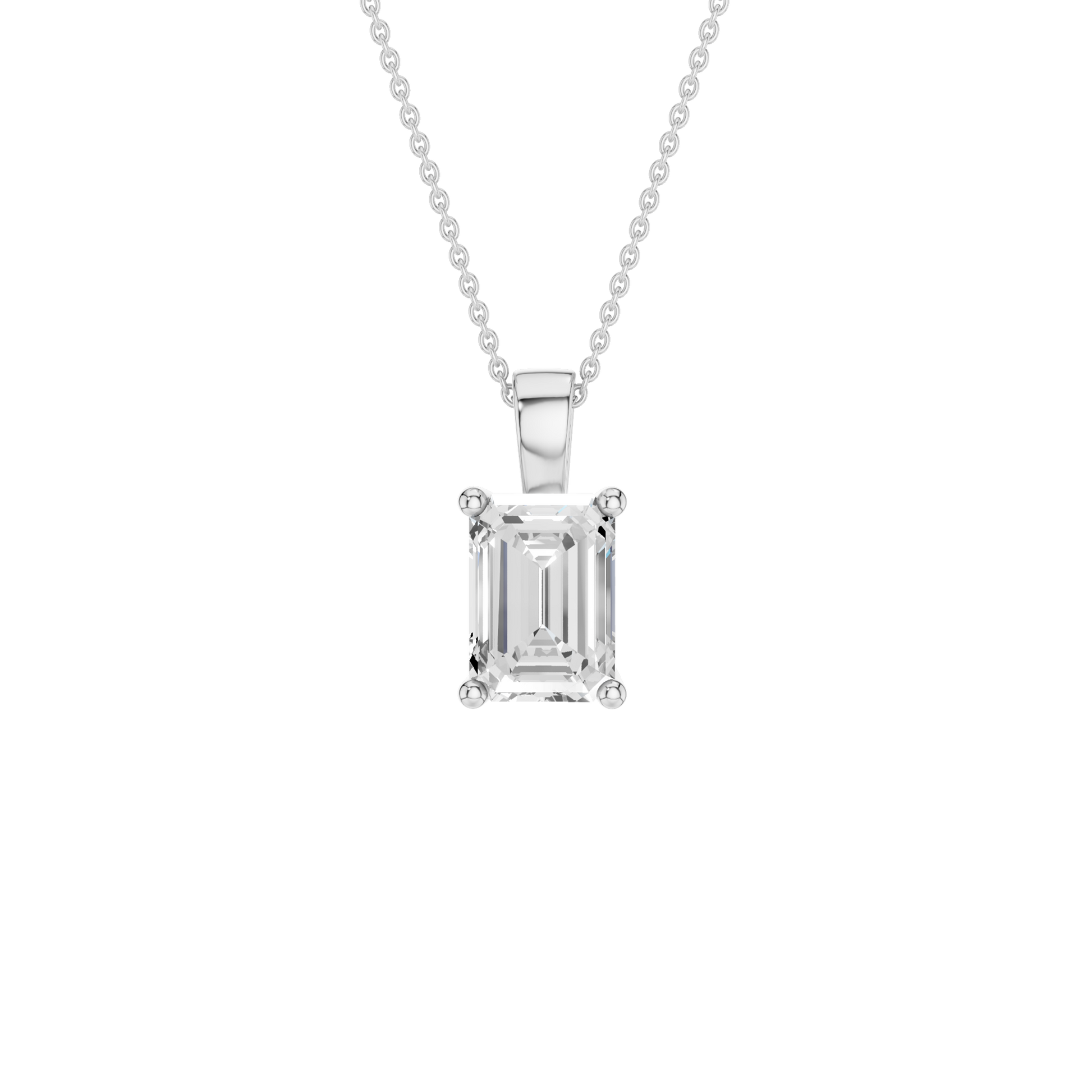 Solitaire Pendant(Emerald)