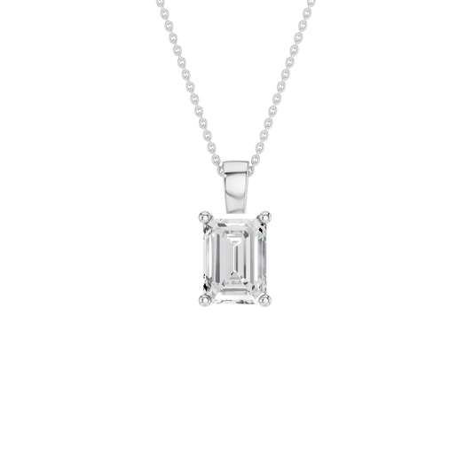 Solitaire Pendant(Emerald)
