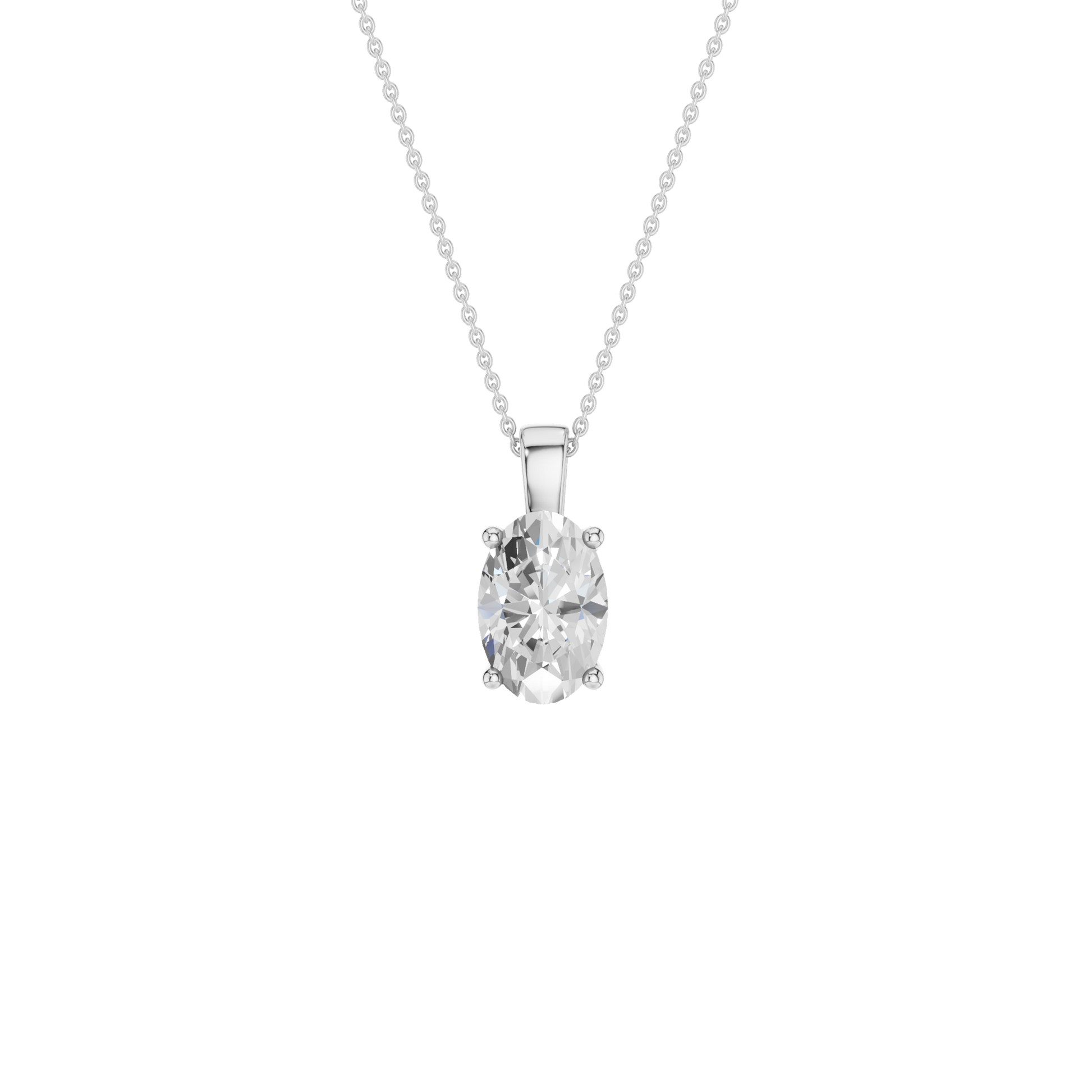 Solitaire Pendant(Oval)