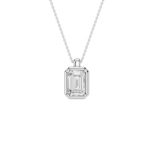 Illusion Bezel Pendant(Emerald)