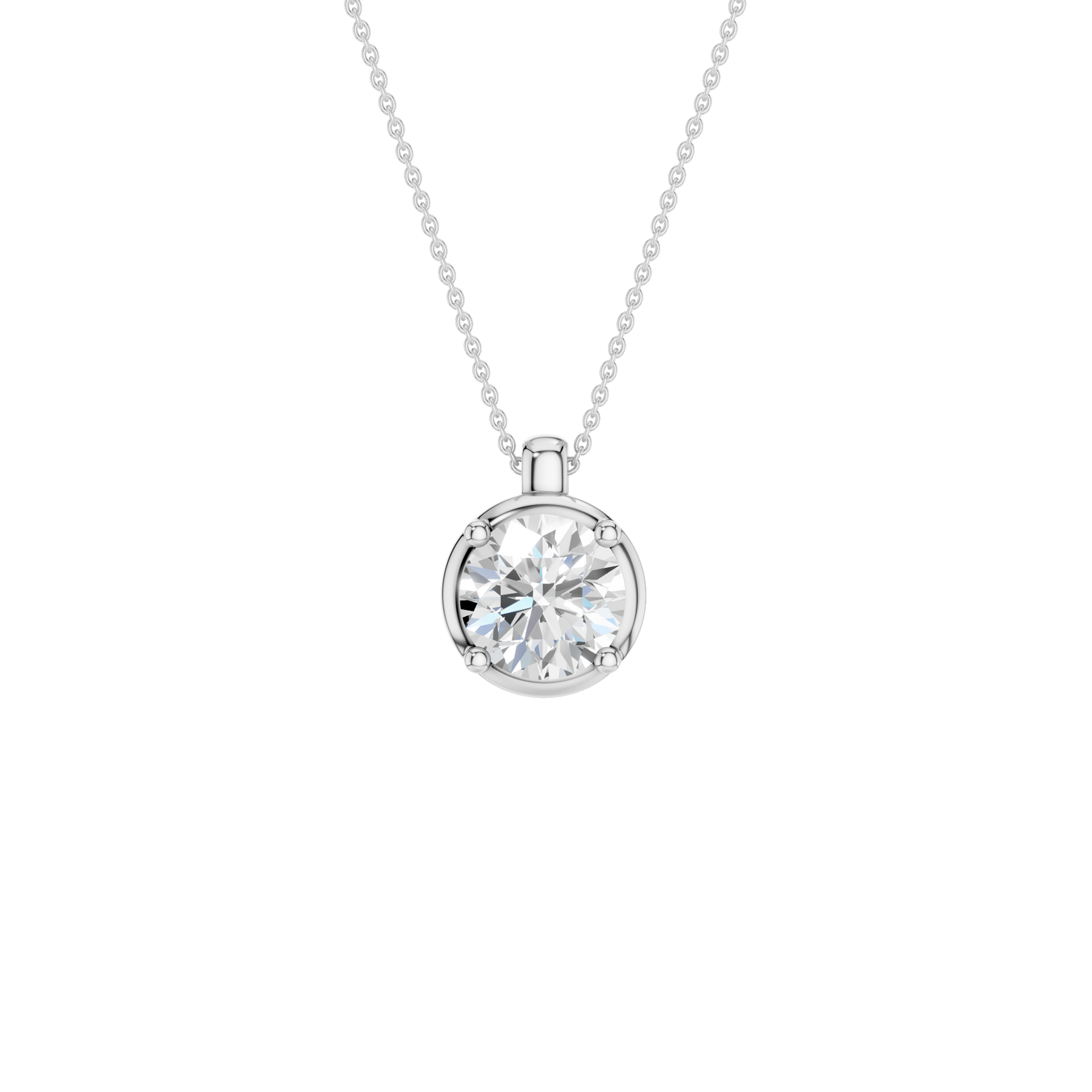 Illusion Bezel Pendant(Round)