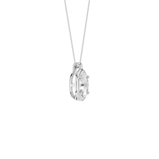 Illusion Bezel Pendant(Oval)