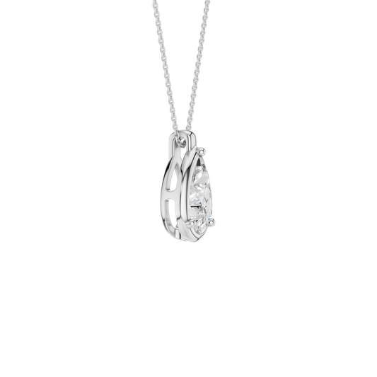 Illusion Bezel Pendant(Pear)