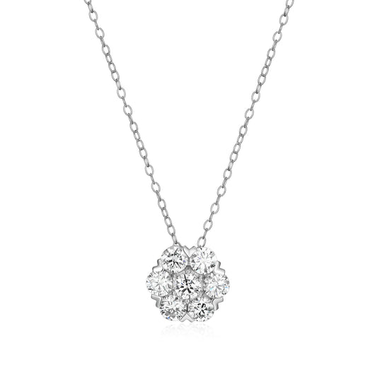 MN0146W - Cluster Necklace
