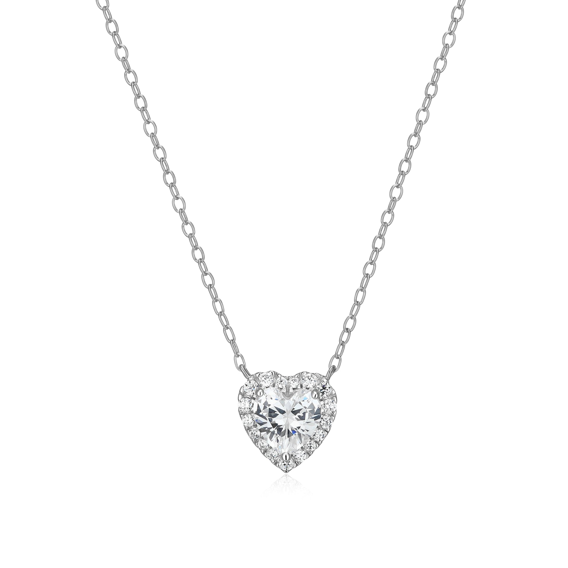 MN0149W - Amoré Halo Necklace