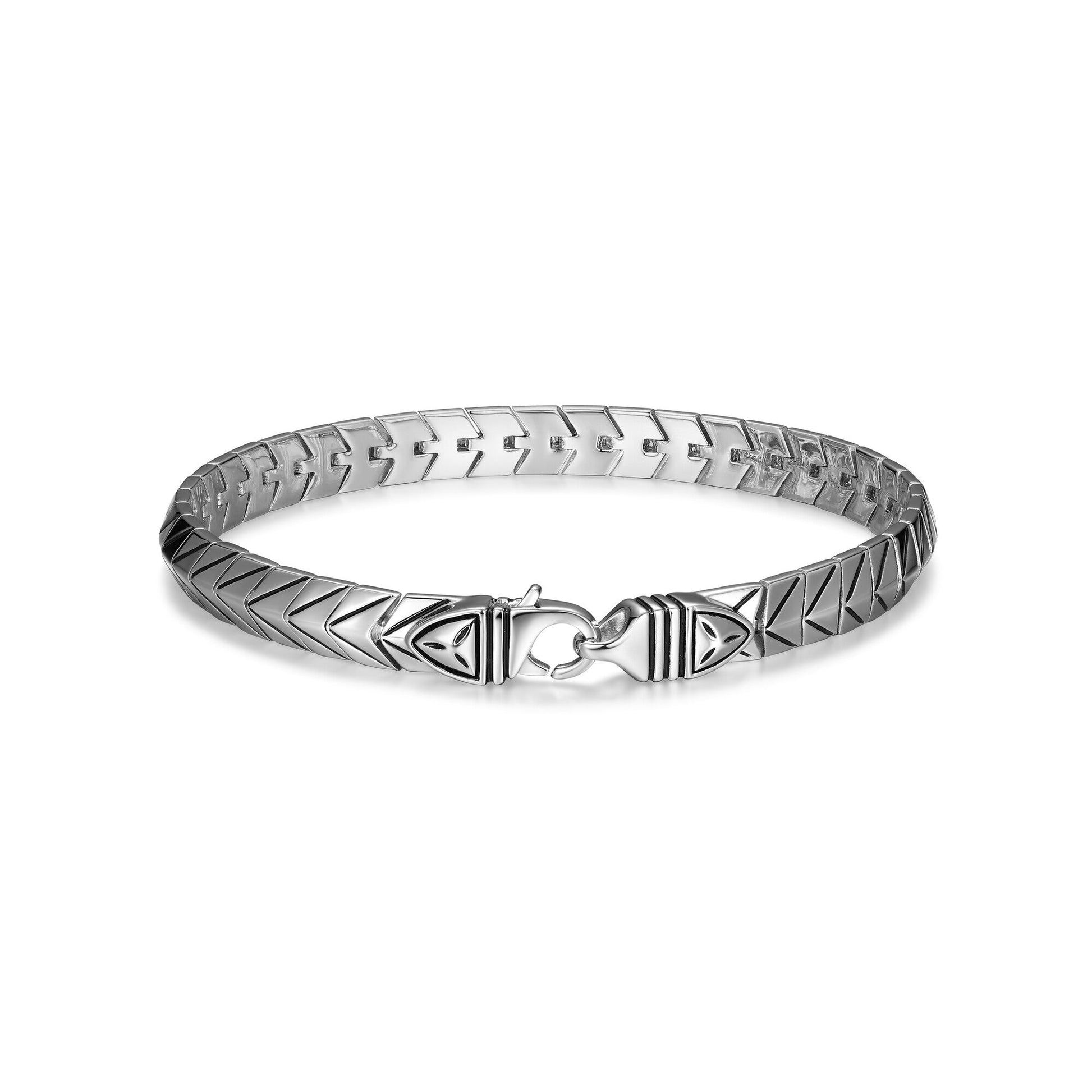 ub08-chevron-rhodium-plated-sterling-silver-arrowhead-link-bracelet