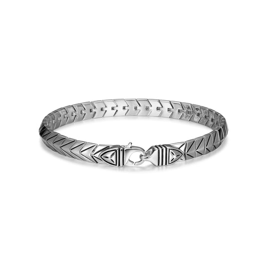ub08-chevron-rhodium-plated-sterling-silver-arrowhead-link-bracelet