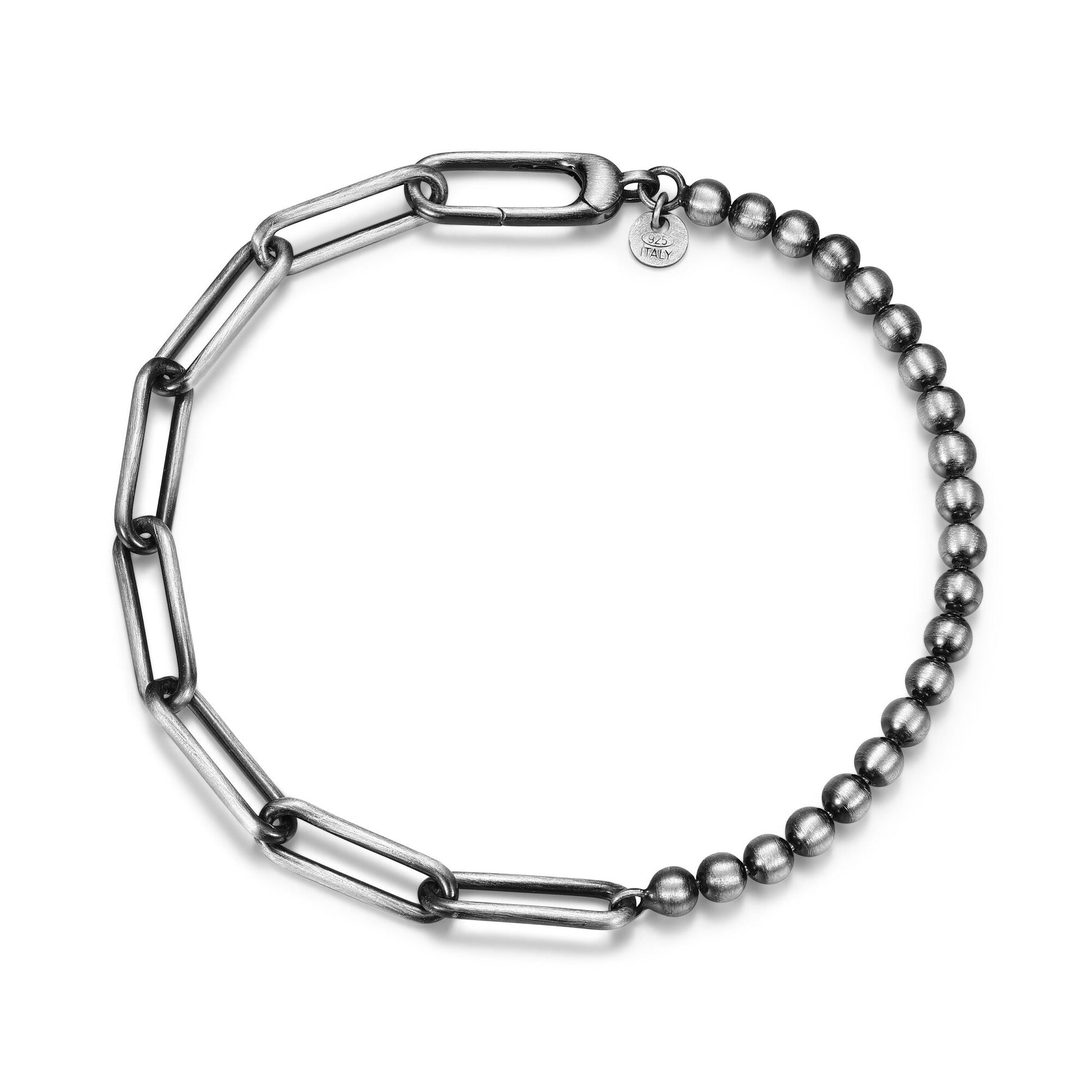 ub25-italian-chain-brushed-gunmetal-half-paper-clip-half-bead-bracelet-8-5-