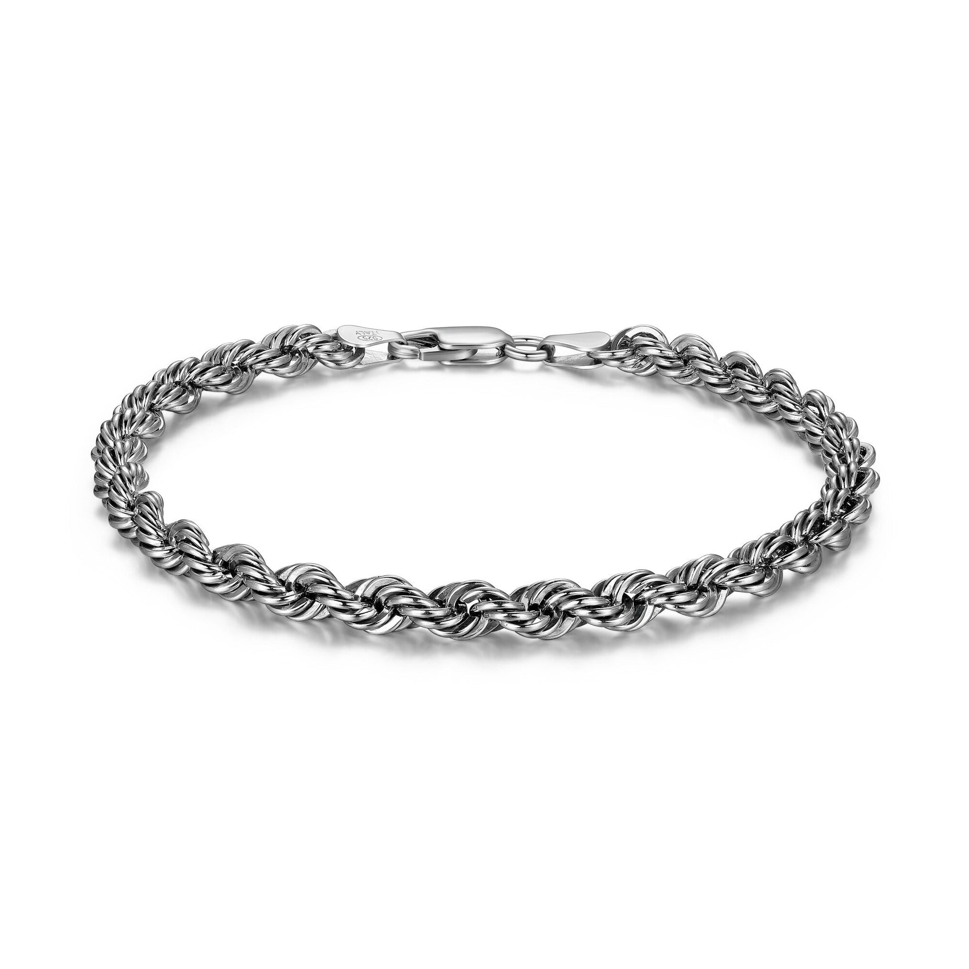 ub40-italian-chain-rhodium-plated-silk-rope-bracelet-8-5-
