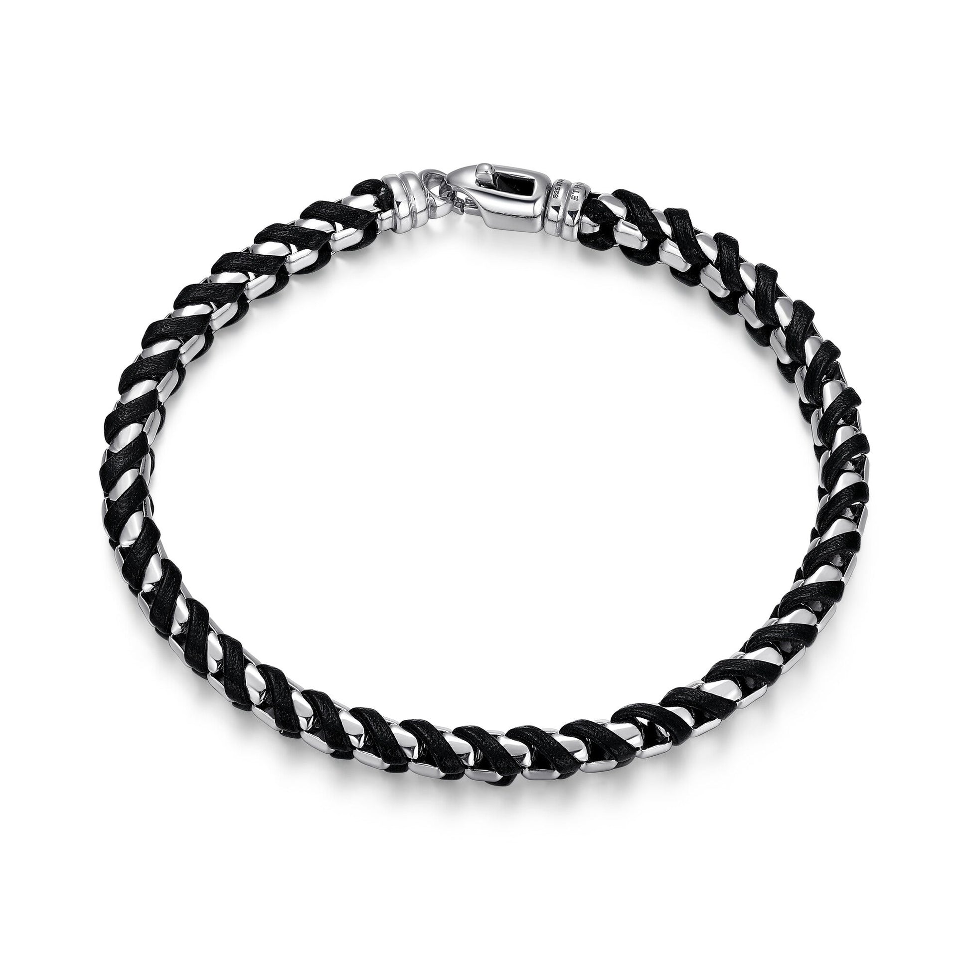 ub0005m-italian-chain-rhodium-plated-round-box-chain-with-black-leather-bracelet-8-5-