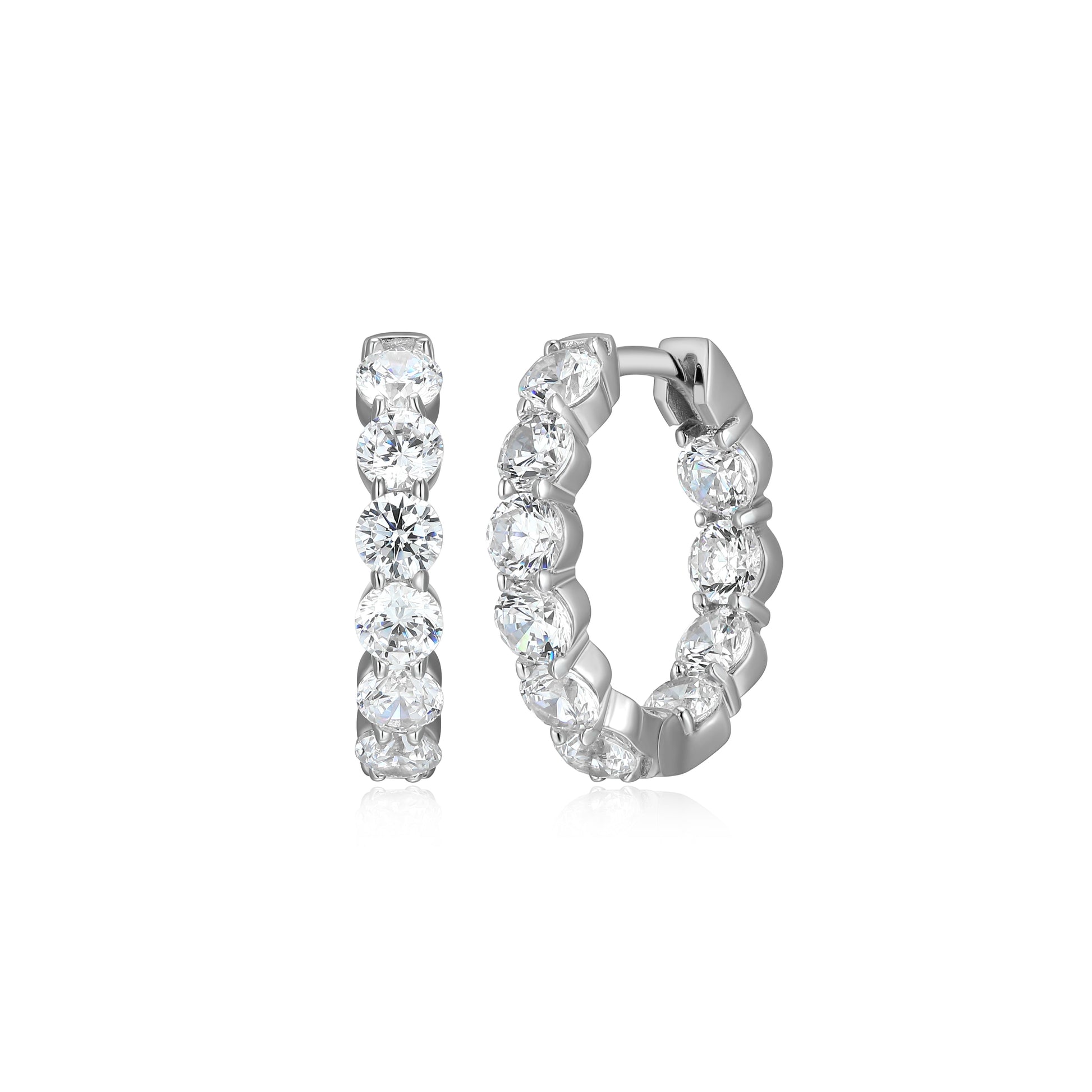 ME0156W - Inside-Out Hoop Earrings