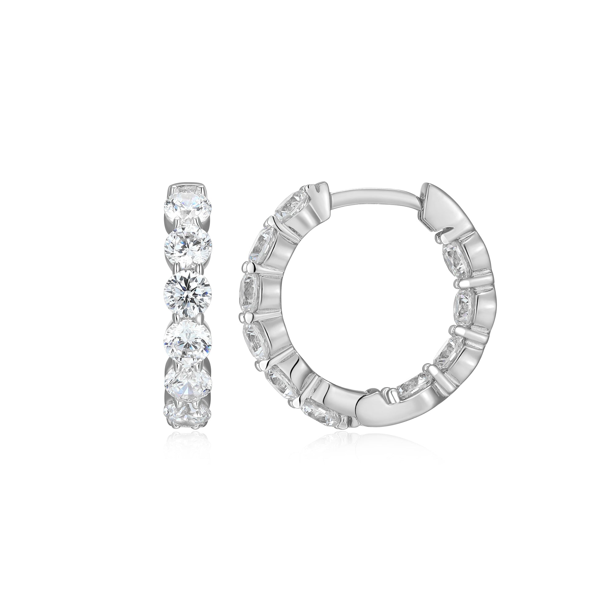 ME0156W - Inside-Out Hoop Earrings