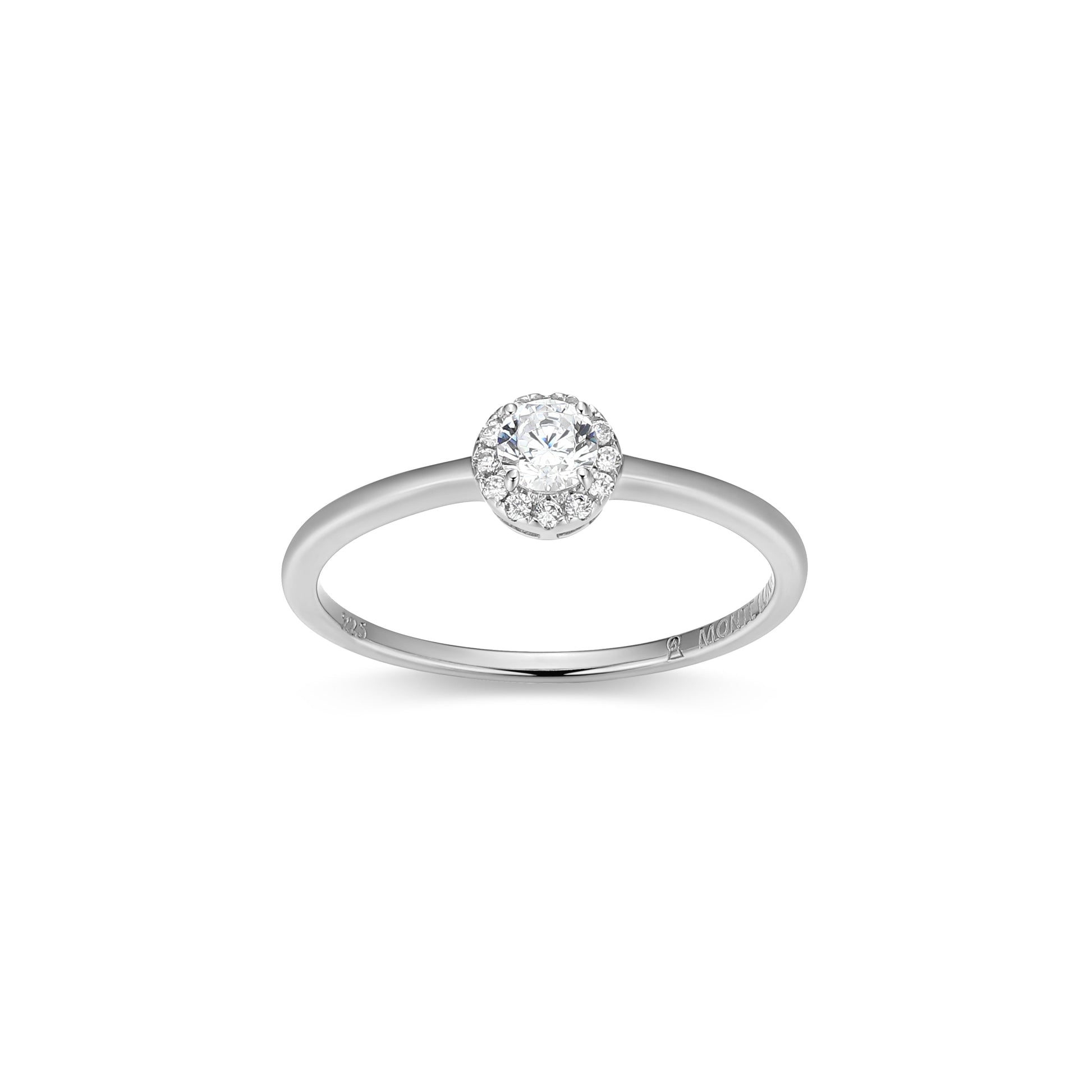 MR0157W6 - Halo Promise Ring