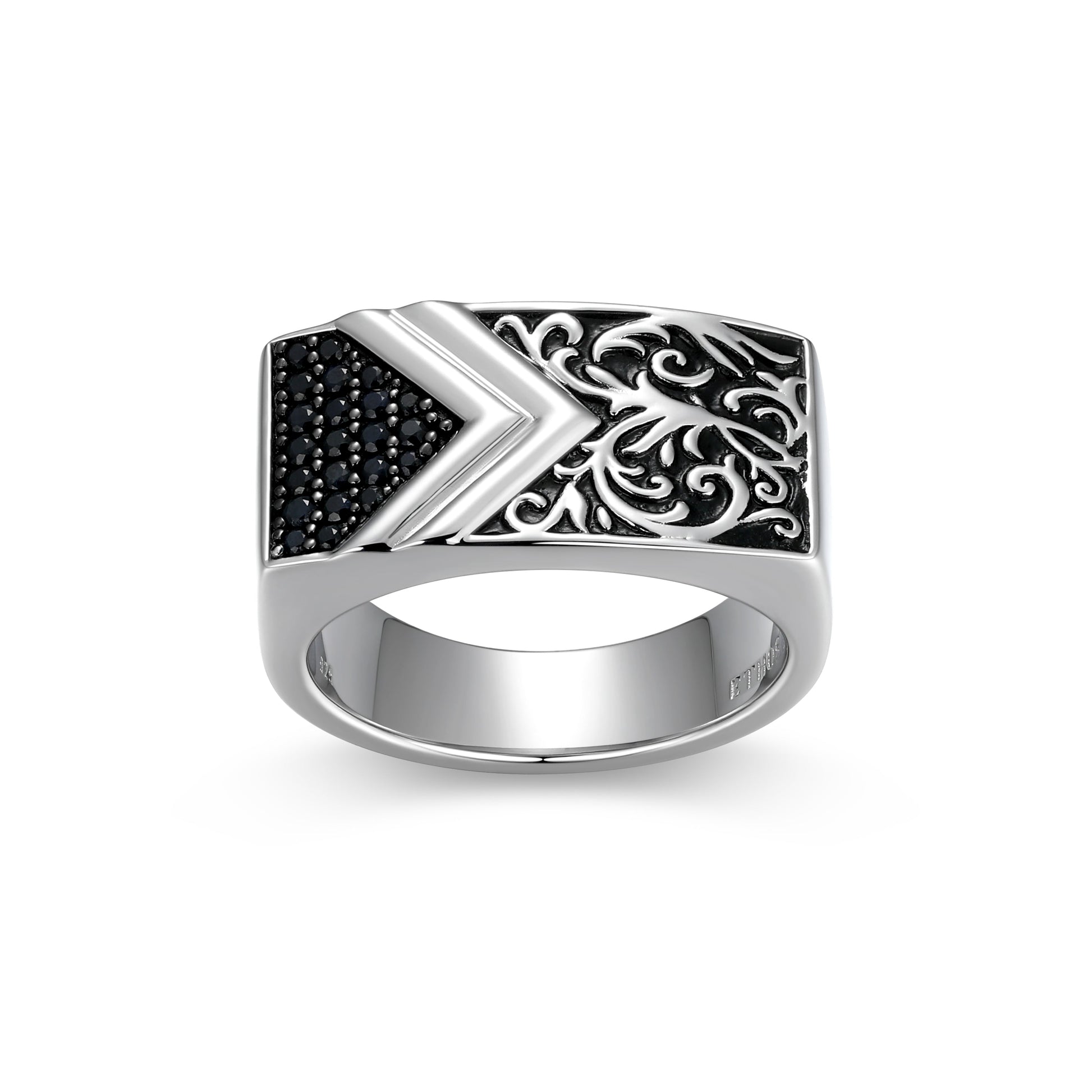 ur0084-chisel-chevron-genuine-black-sapphire-ring-in-rhodium-plated-sterling-silver