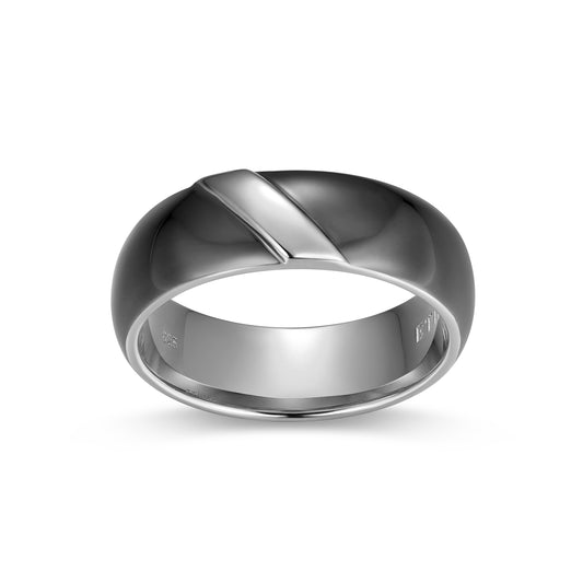 ur0088-eclipse-two-tone-eternity-band-ring-in-gunmetal-rhodium-plated-sterling-silver