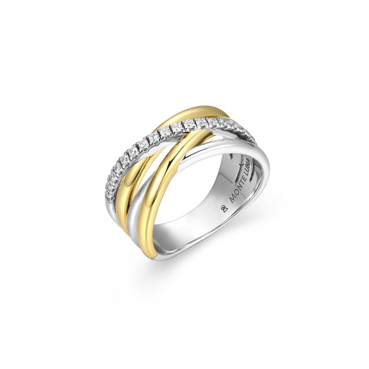 MR01376 - Adorn Two-Tone Highway Ring