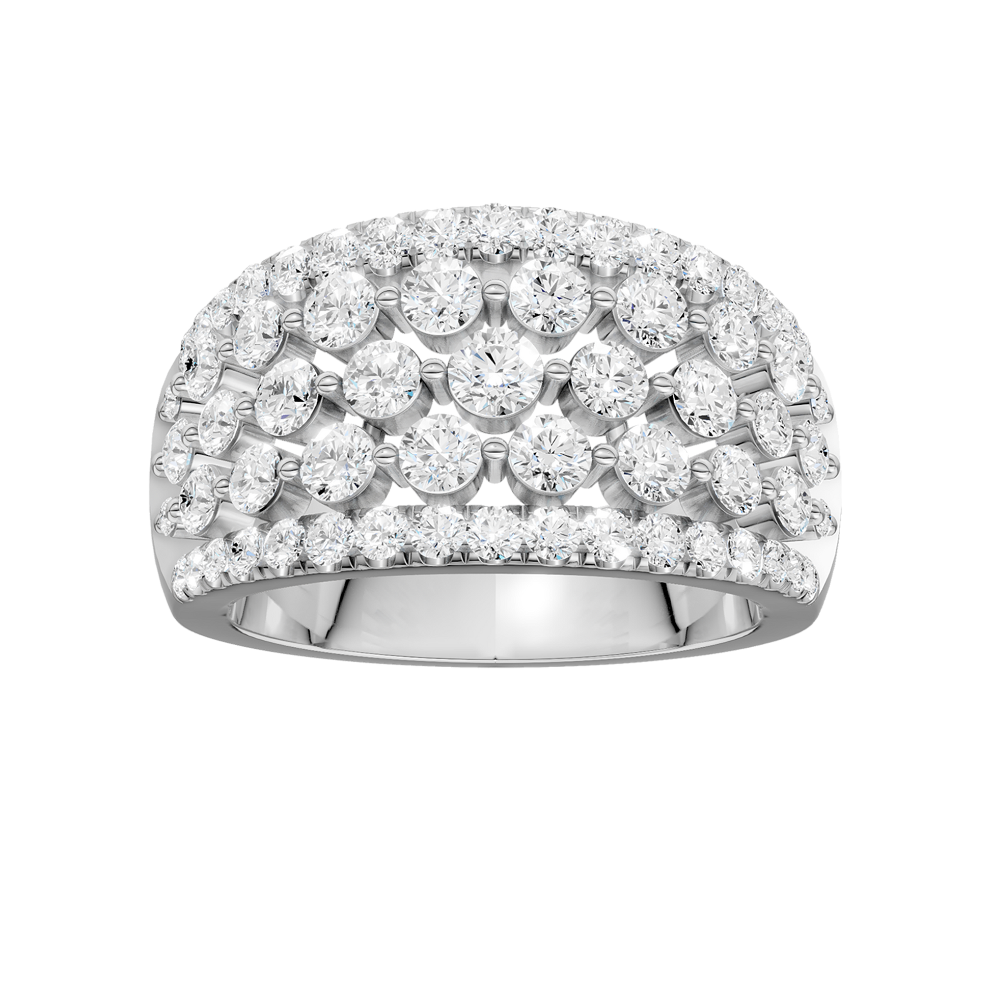 Multi Row Diamond Ring