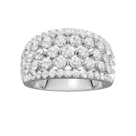 Multi Row Diamond Ring