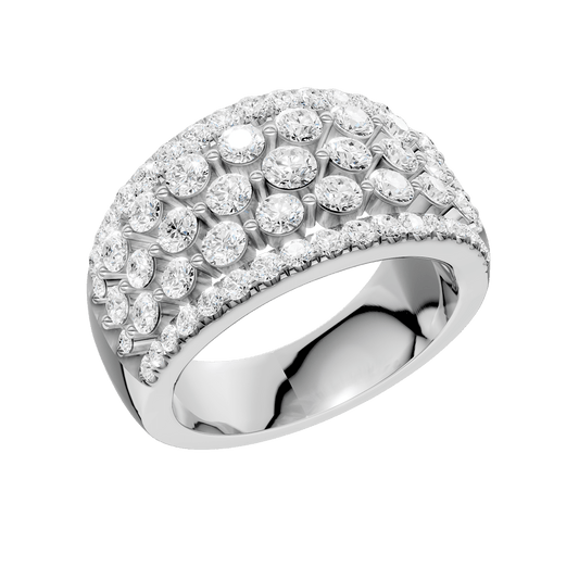 Multi Row Diamond Ring
