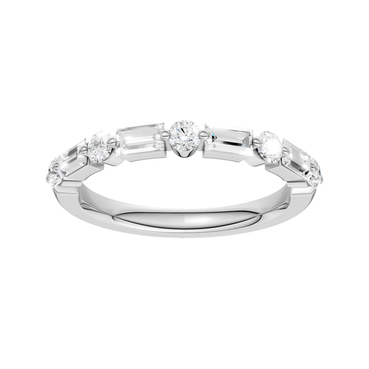 Single Shared-Prong Wedding Band