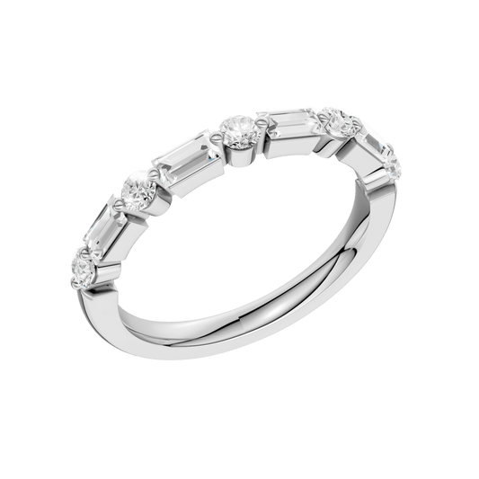 Single Shared-Prong Wedding Band