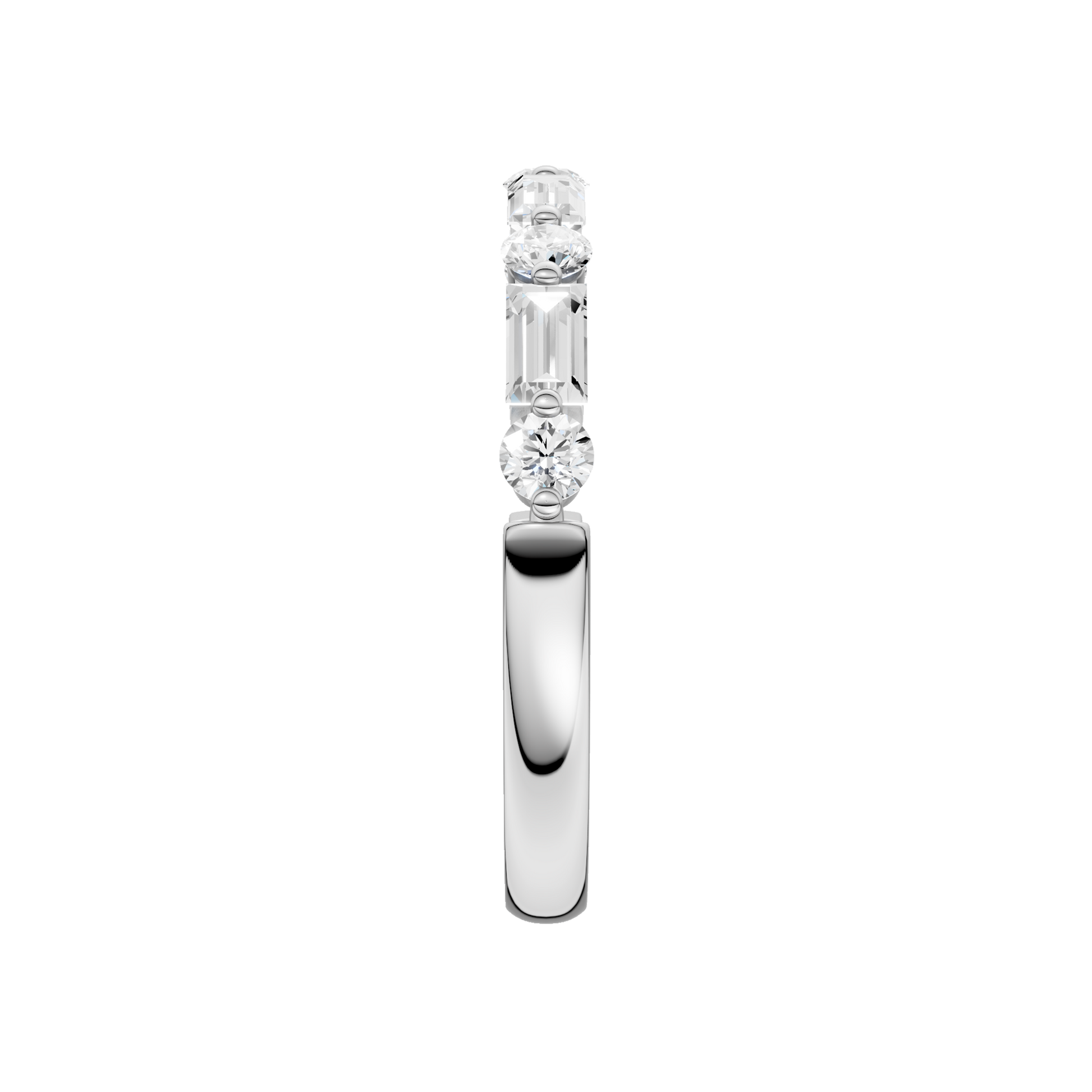 Single Shared-Prong Wedding Band
