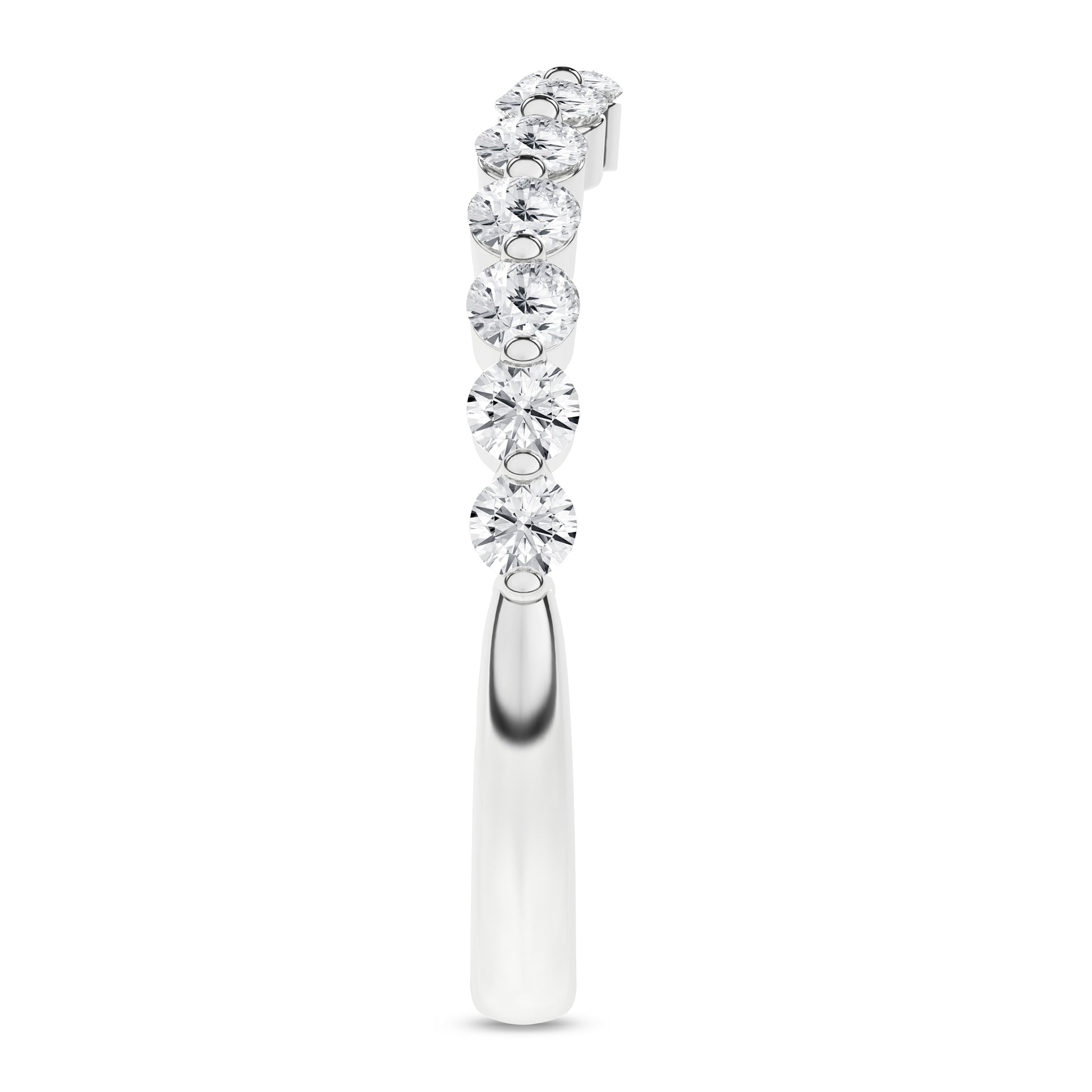 Single Shared-Prong Matching Wedding Band (Round)