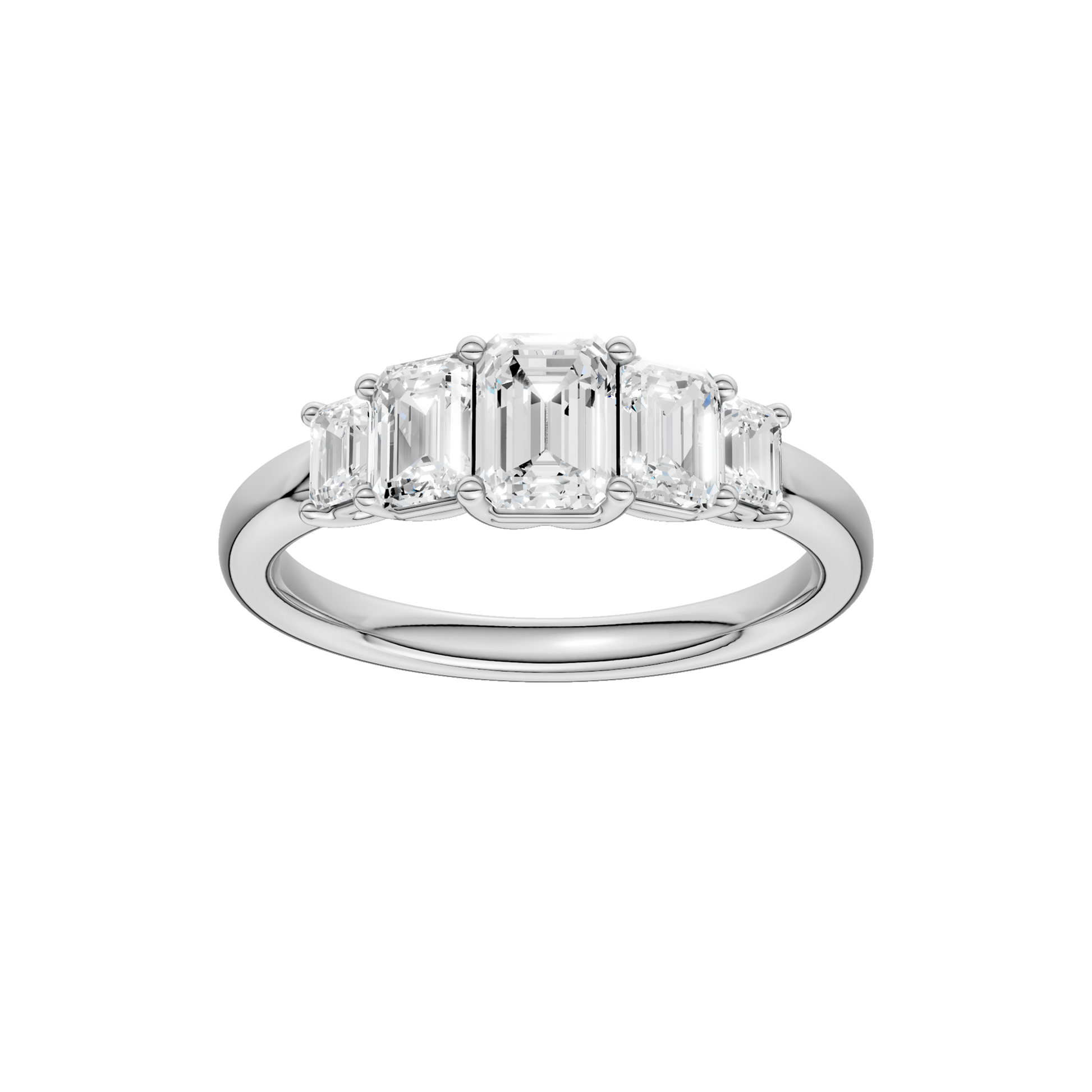 Graduated 5-Stone Band(Emerald)