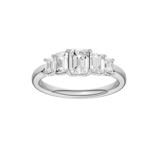 Graduated 5-Stone Band(Emerald)
