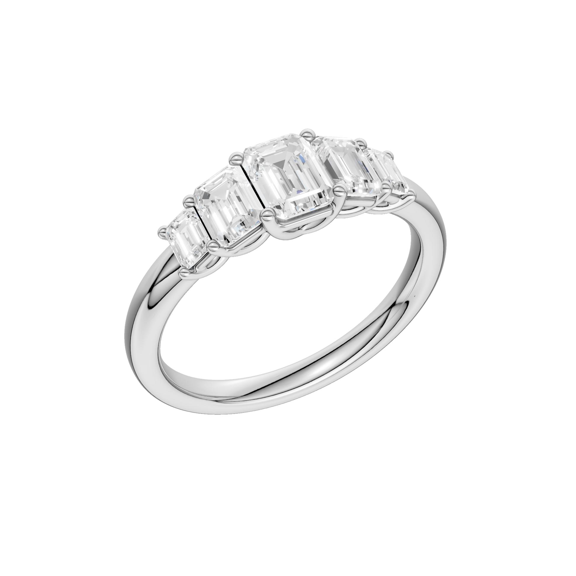 Graduated 5-Stone Band(Emerald)