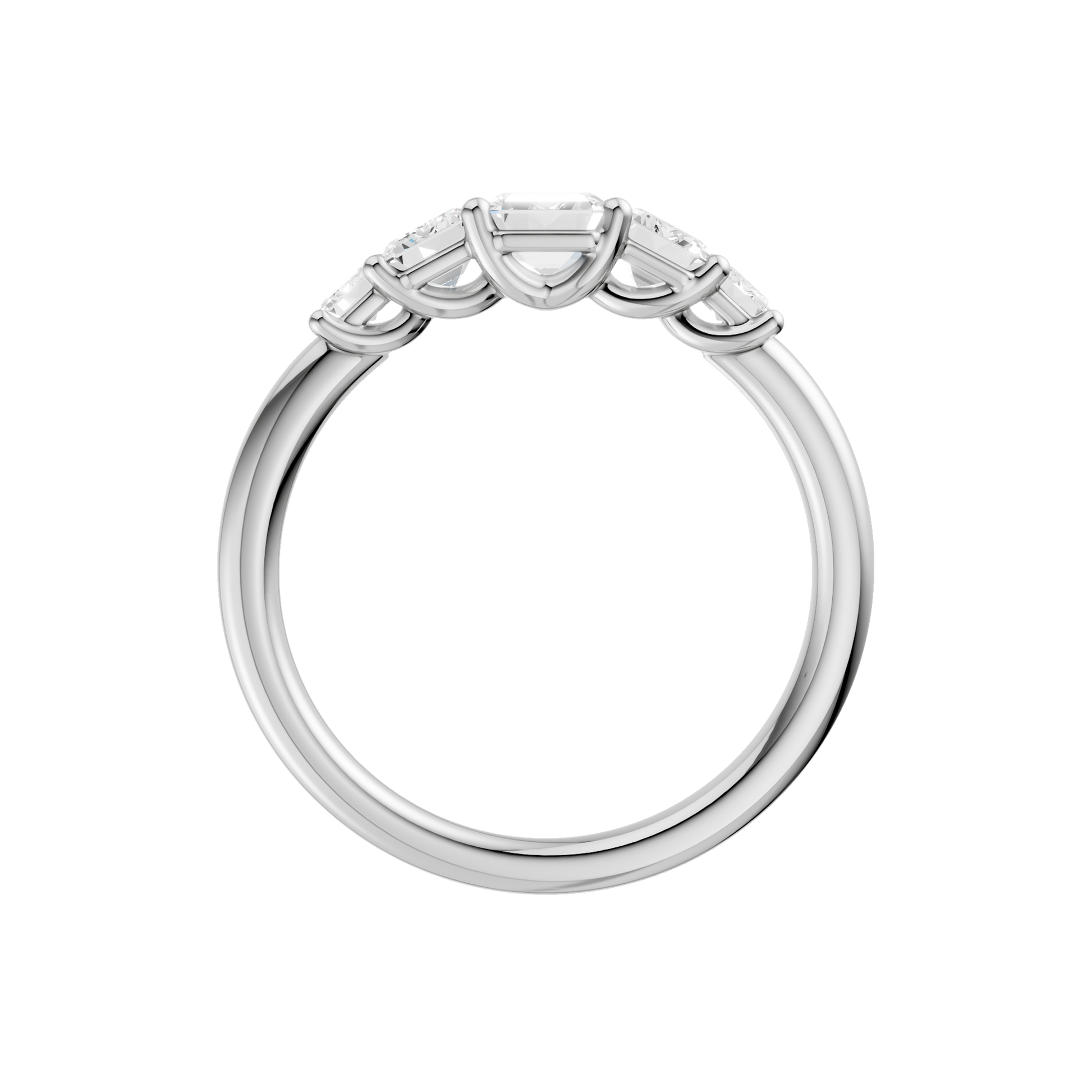 Graduated 5-Stone Band(Emerald)