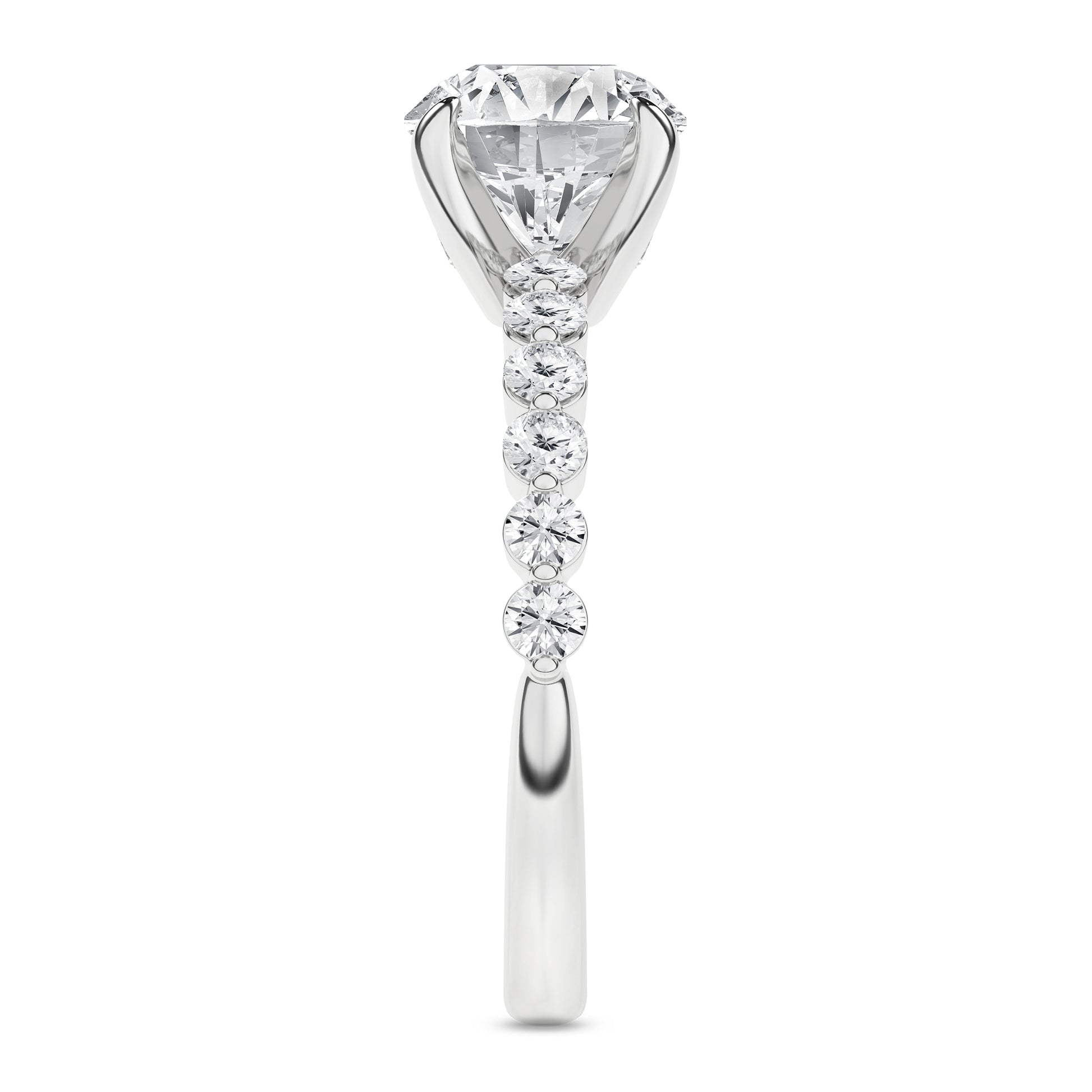 Classic Single Shared-Prong Engagement Ring (Round)