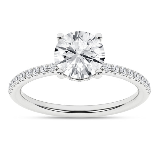 Hidden Halo Engagement Ring (Round)