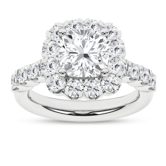 Elegant Halo Ring (Cushion)