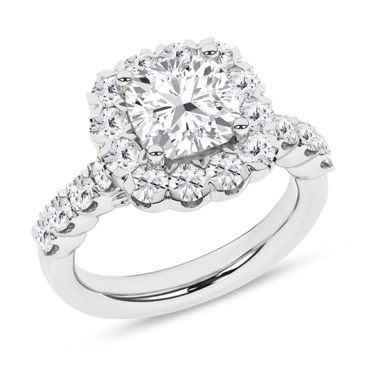 Elegant Halo Ring (Cushion)