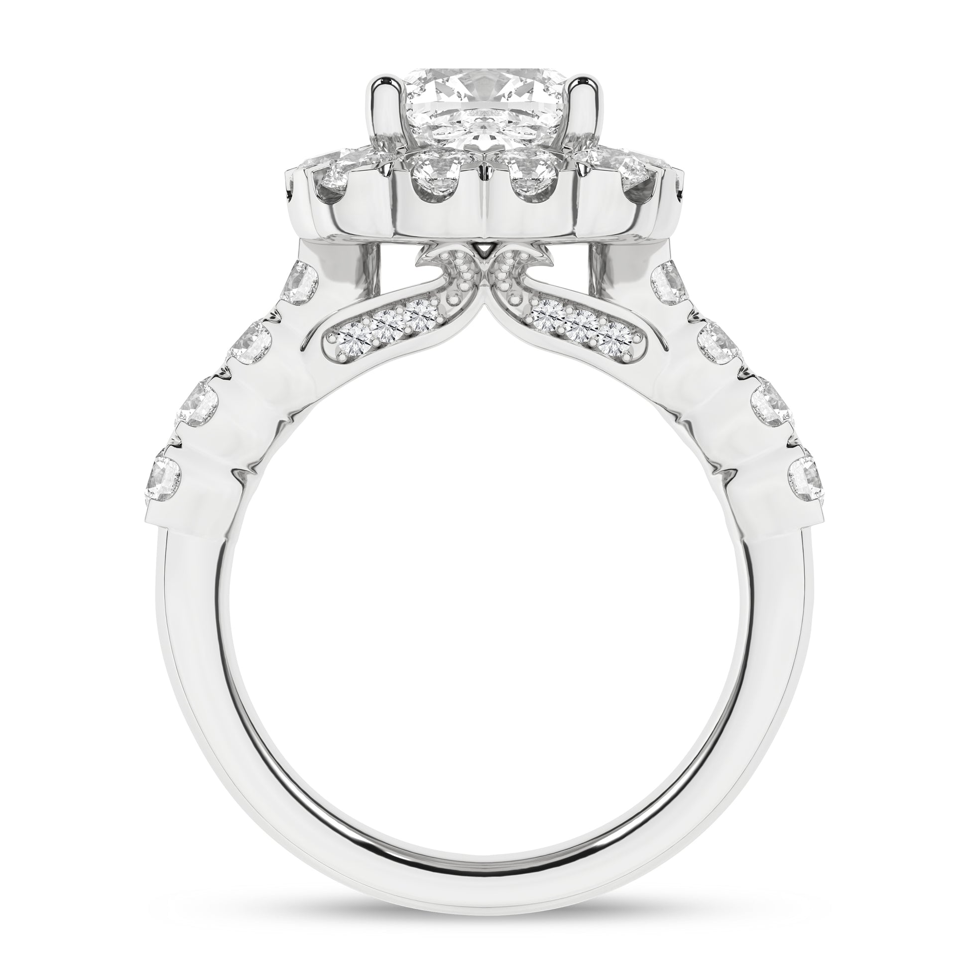 Elegant Halo Ring (Cushion)