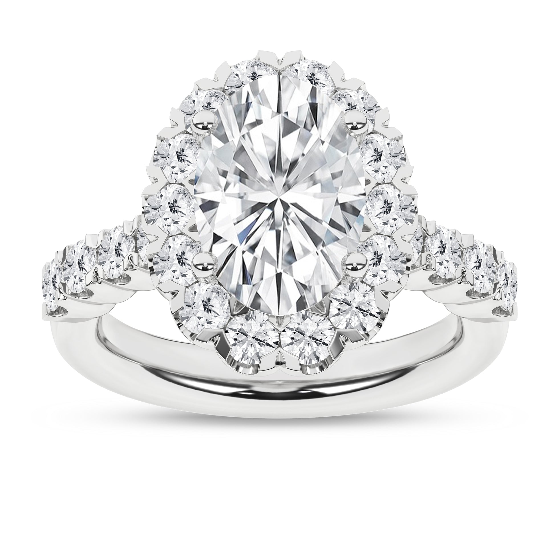 Elegant Halo Ring (Oval)