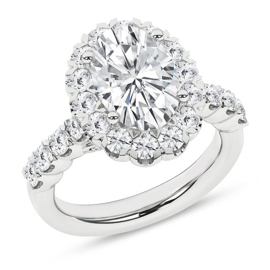 Elegant Halo Ring (Oval)