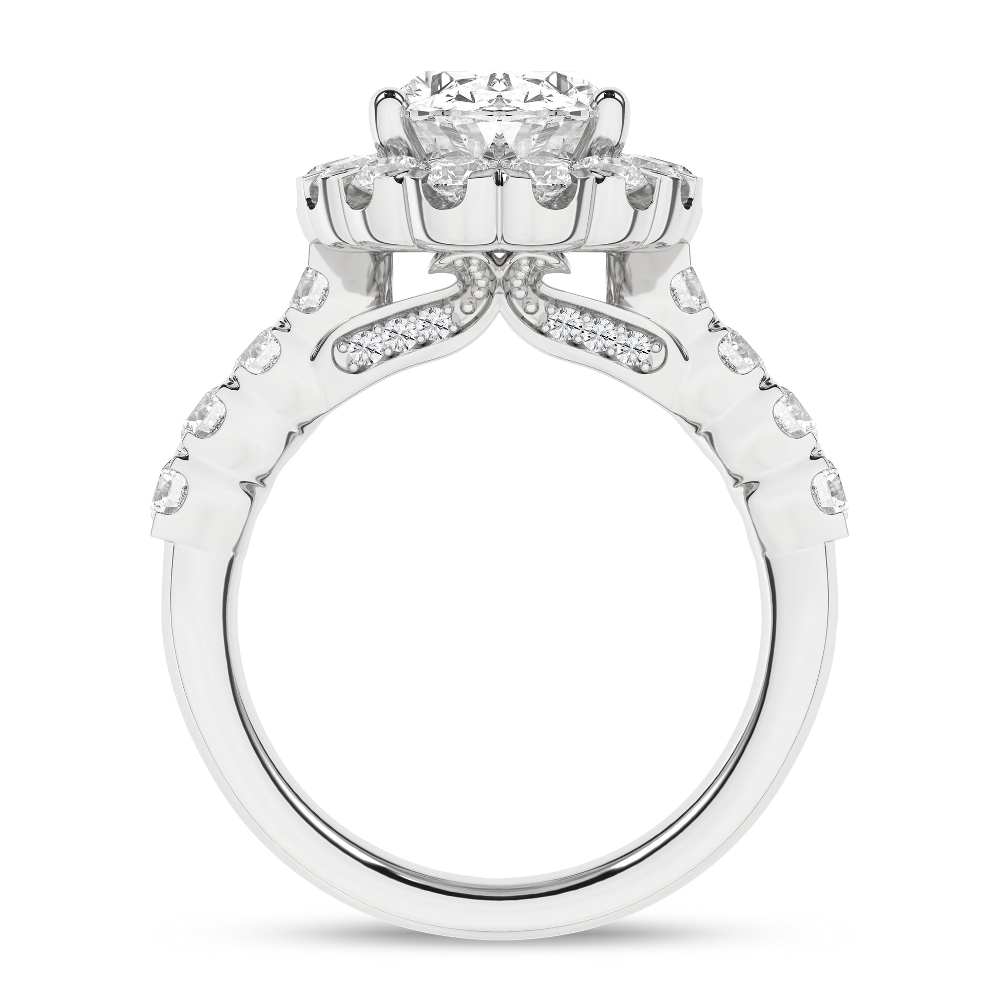 Elegant Halo Ring (Oval)