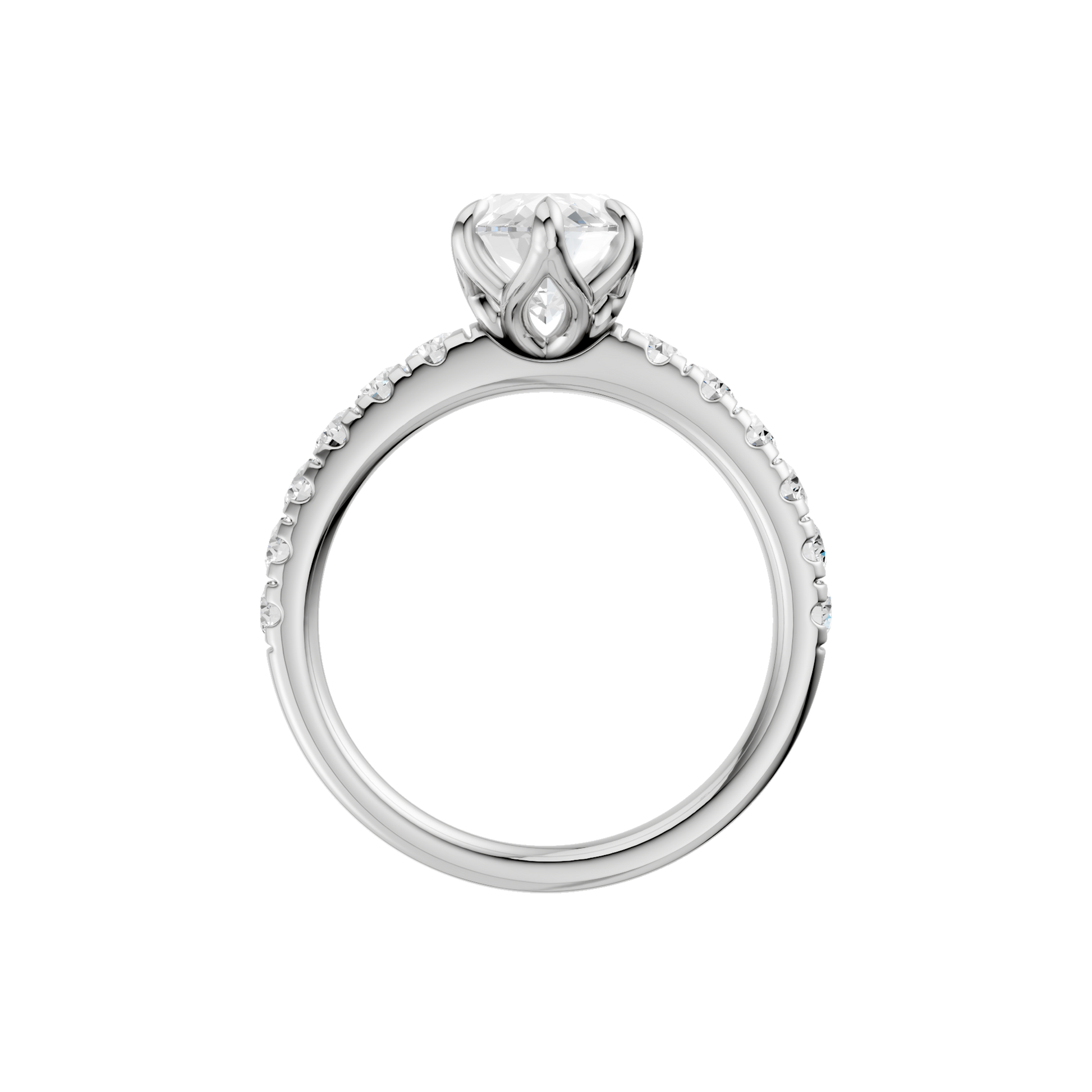 Tulip Head Engagement Ring(Marquise)