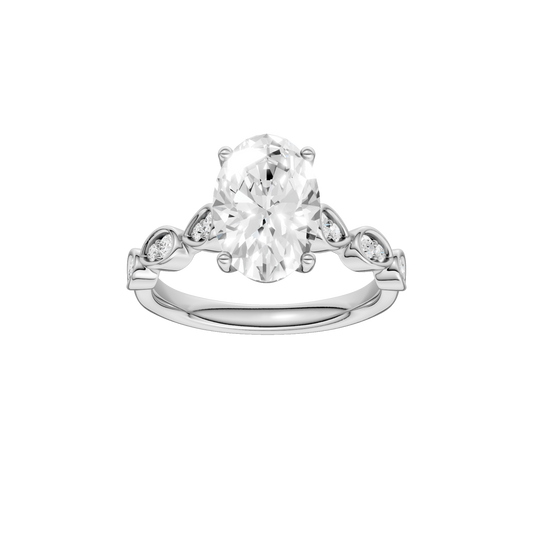 Trellis Shank Engagement Ring(Oval)